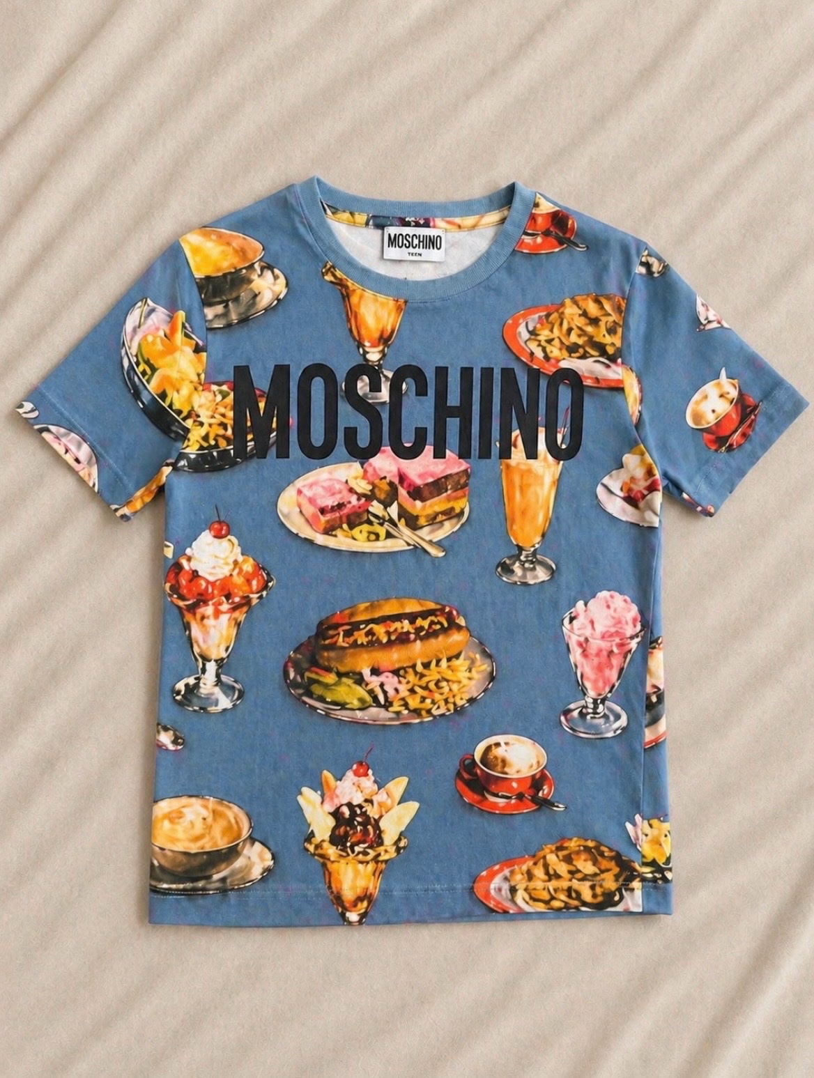 T-shirt MOSCHINO Teen imprimé food 