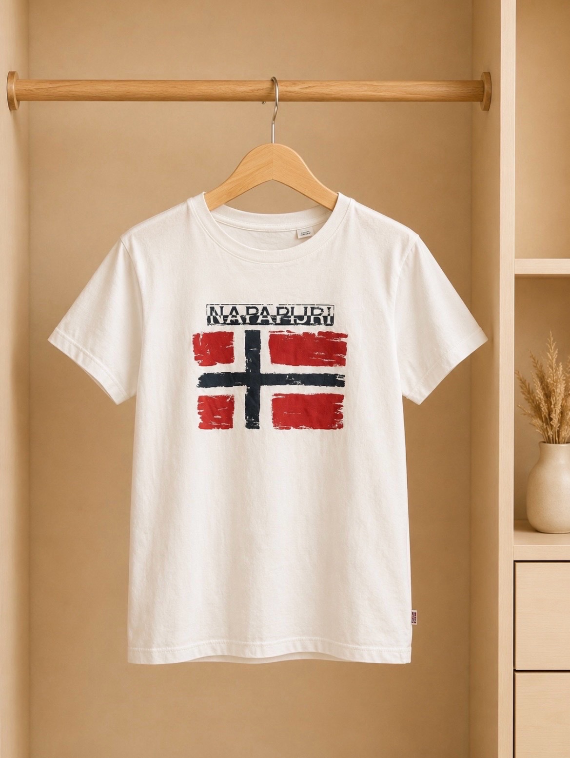 T-shirt Napapijri blanc garçon/fille 14 ans – Style mixte