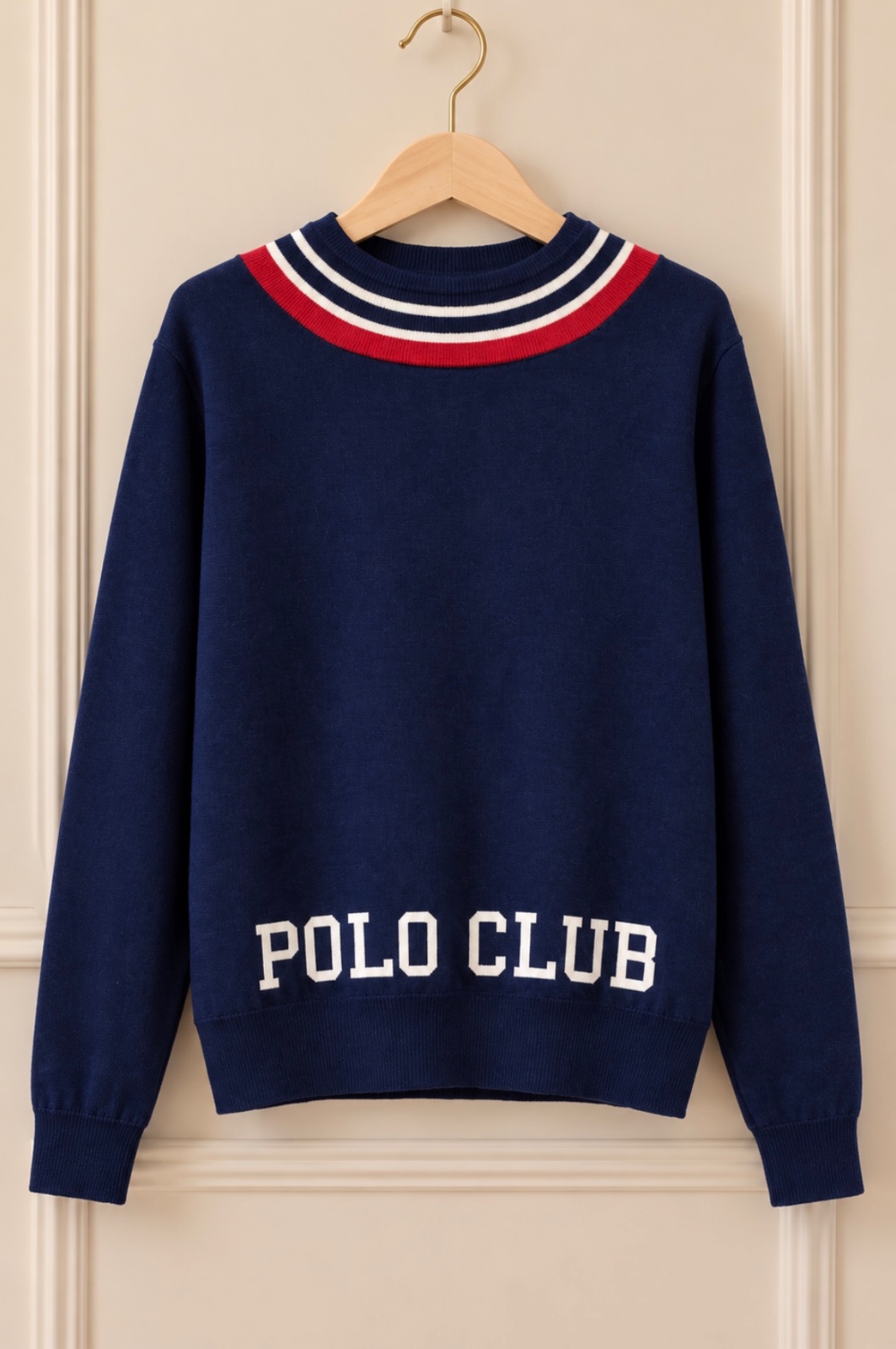 Pull Polo Club bleu marine 7/8 ans – Excellent état