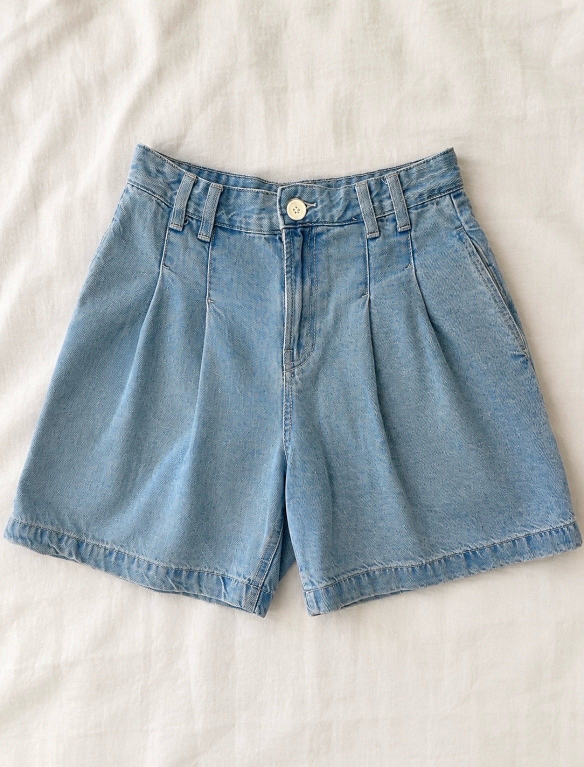 Short en jean Bershka bleu clair taille 34 – Taille haute