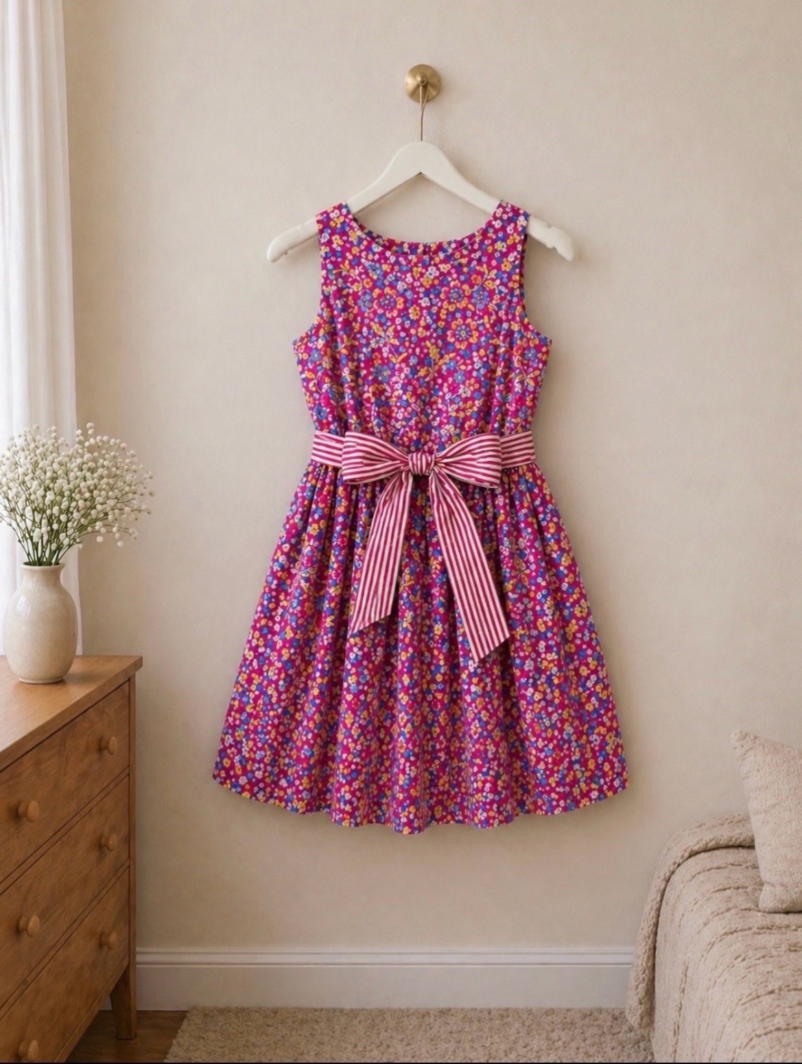 Robe fleurie Polo Ralph Lauren 16 ans - taille petit (= 12 ans)