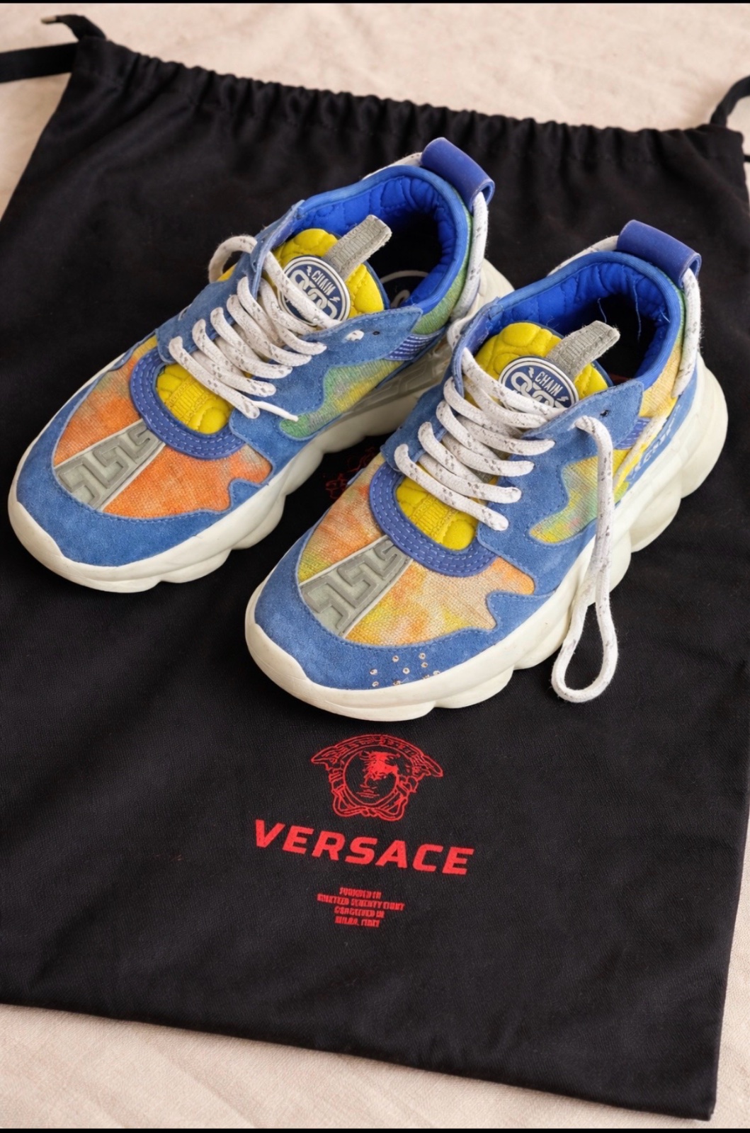 Versace Chain Reaction sneakers enfant T33 – Très peu portées
