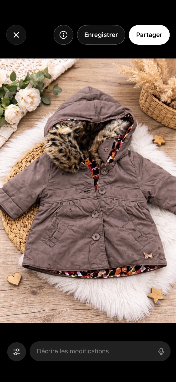 Manteau KENZO bébé 18 mois réversible – jamais porté – excellent état