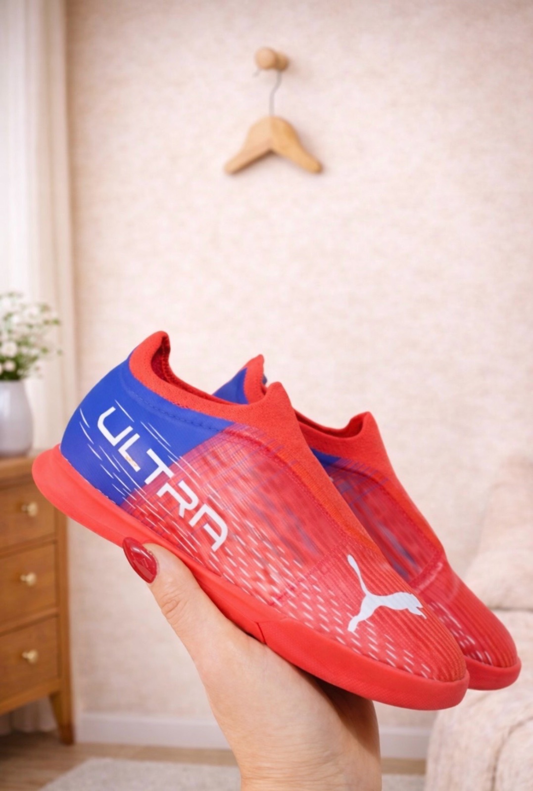 Puma Ultra indoor rouge ⚽ pour football en salle / futsal.