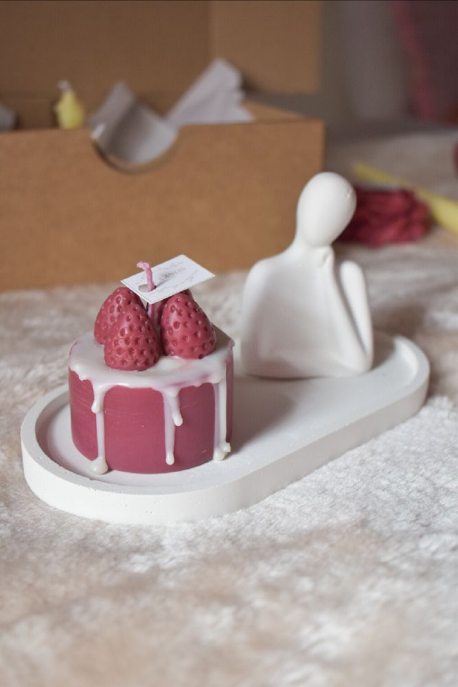 pack statut et bougie cake
