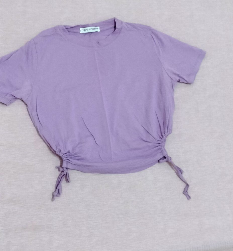 Pull ZEN demi manches violet porté 1 fois 
