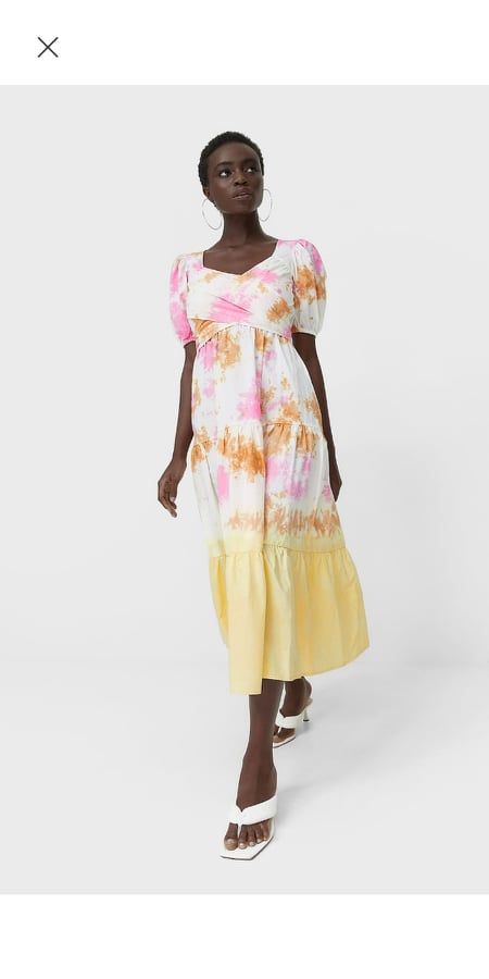 Robe multicolore stradivarius porté 1 fois