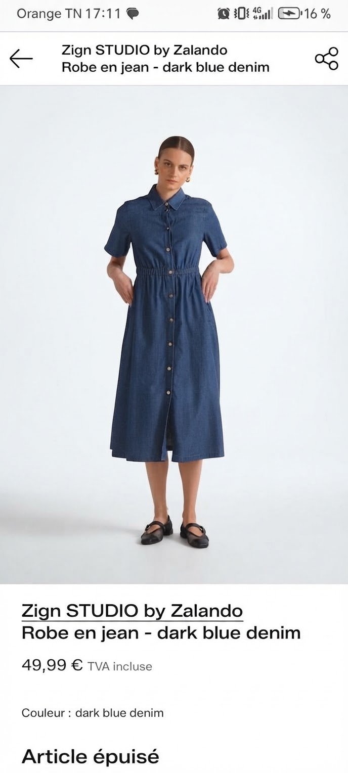 Robe jeans marque ZIGN