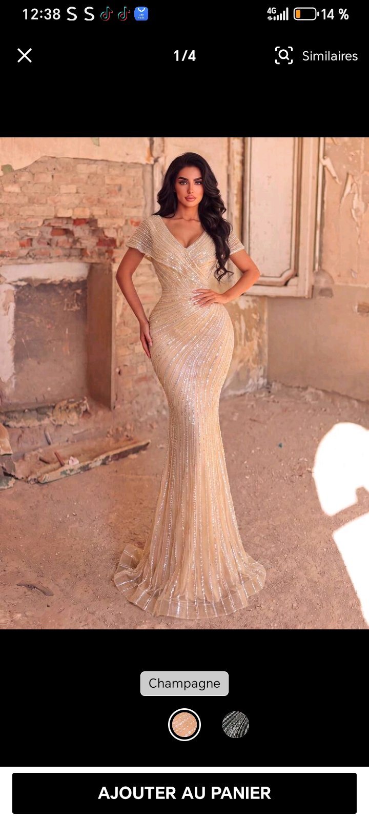 Robe soirée marque shein 
