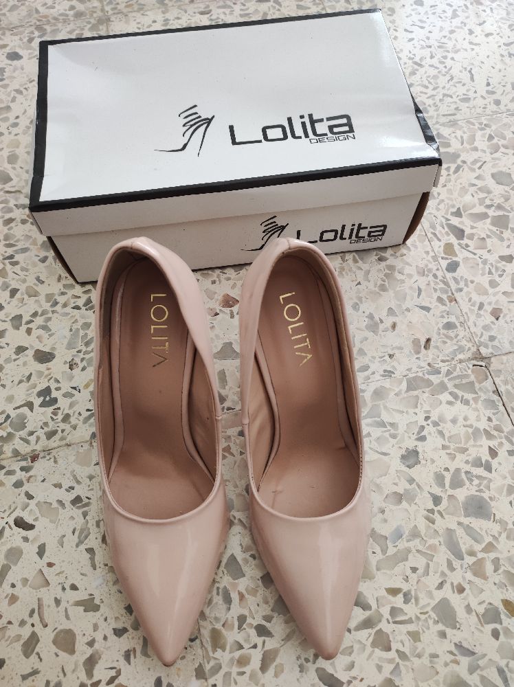 Escarpin rose poudré marque Lolita