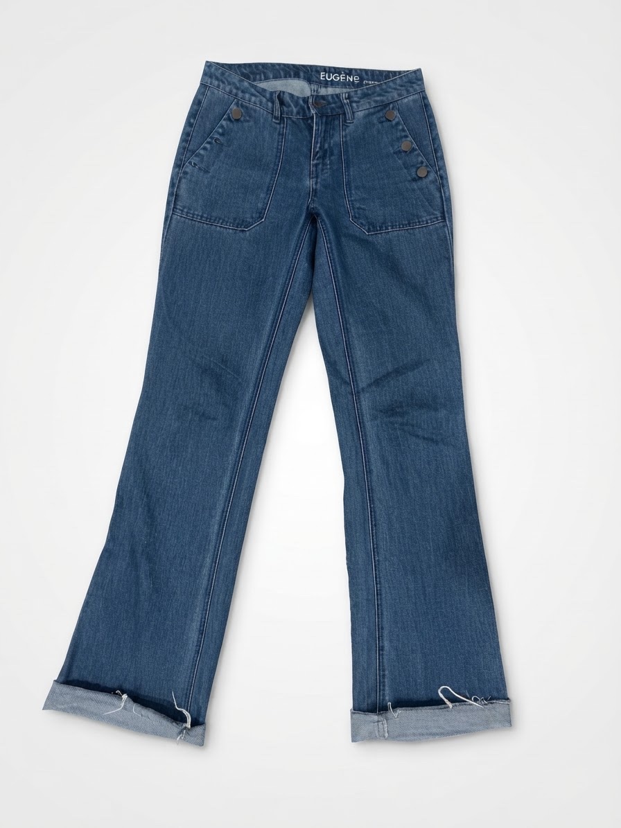 Jean bleu foncé taille basse