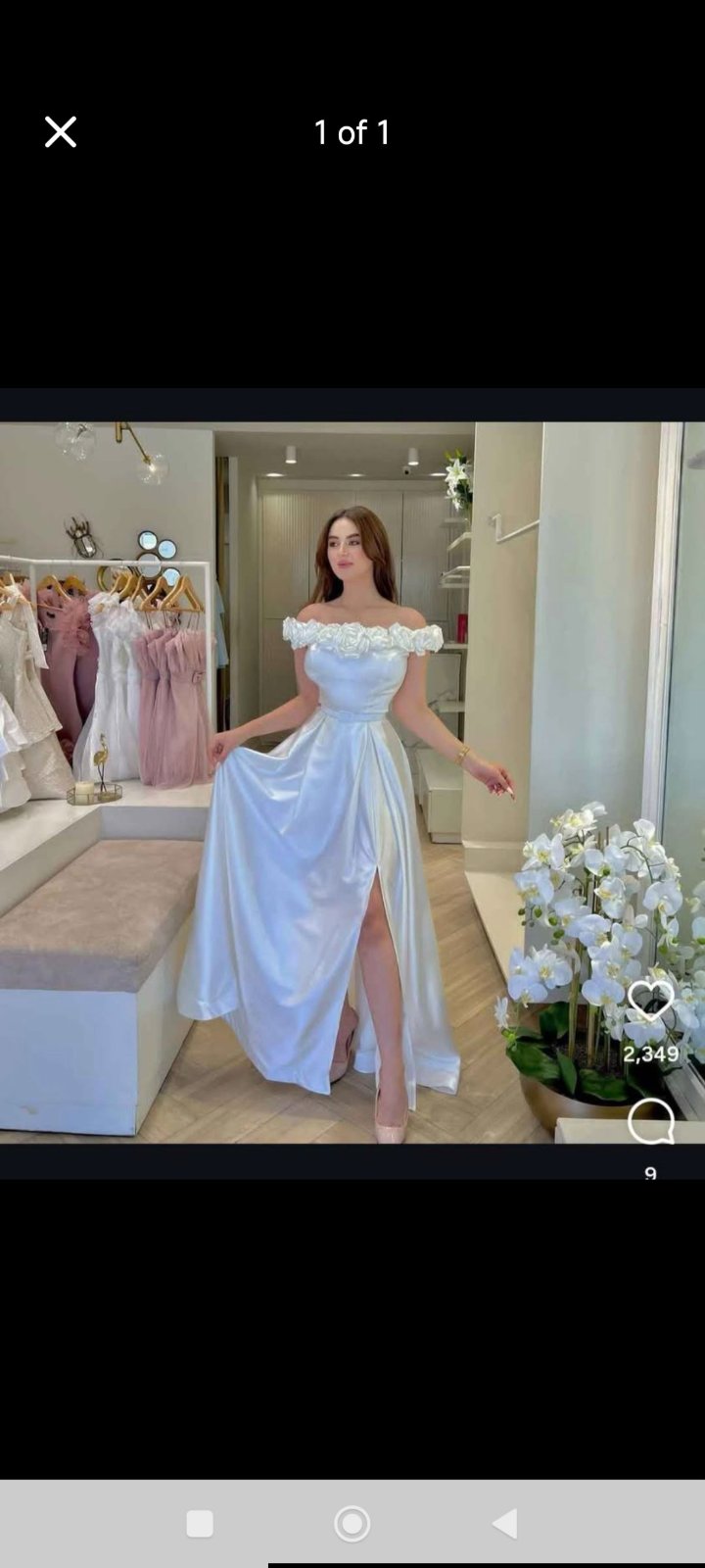 Robe blanche - fiançailles