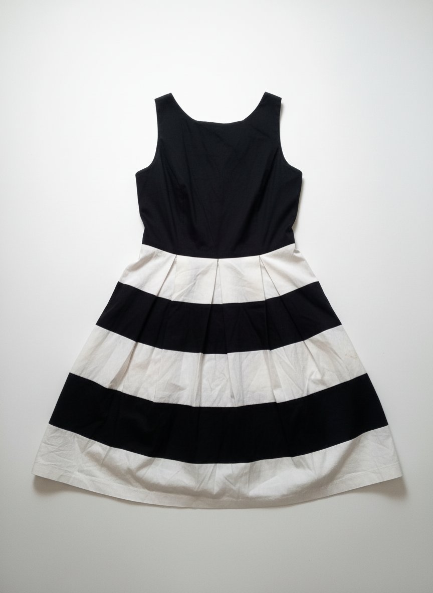 Robe noire et blanche 
