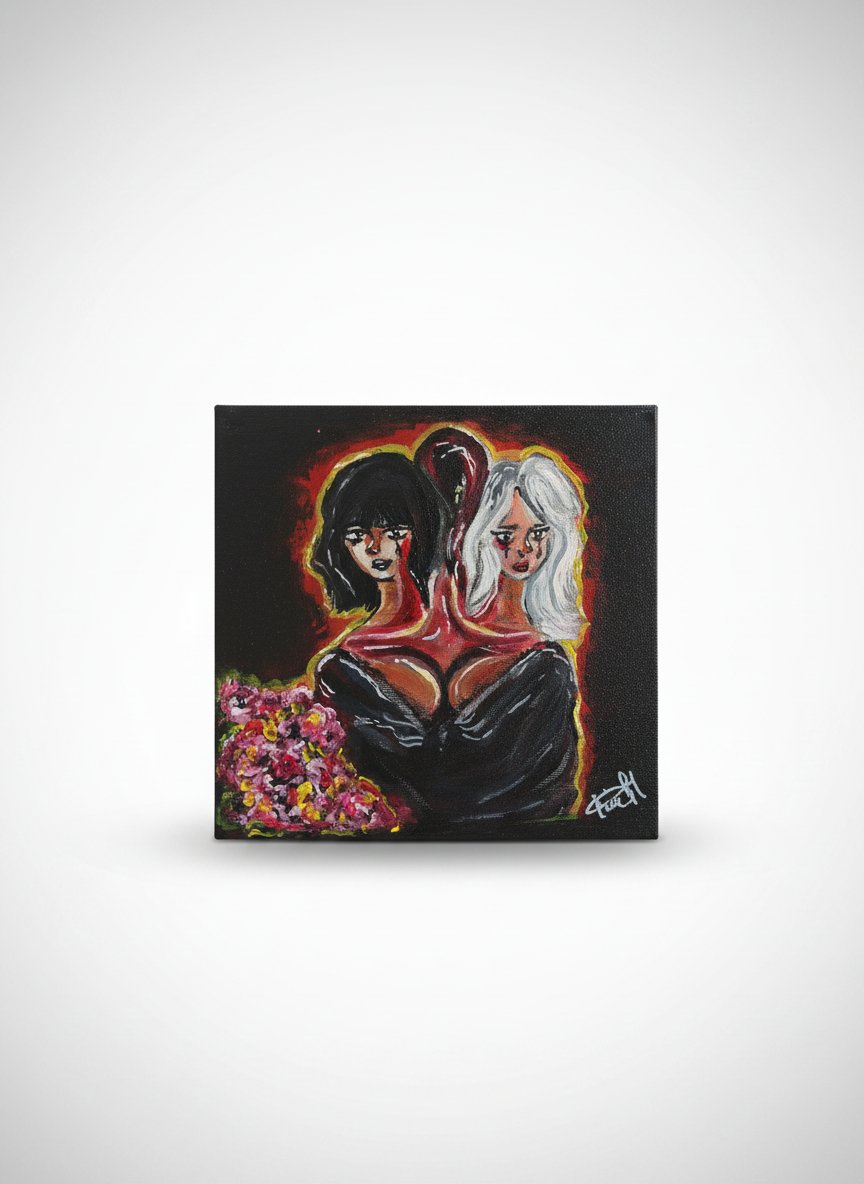 🖤 Tableau Original Fait Main – Pièce Unique