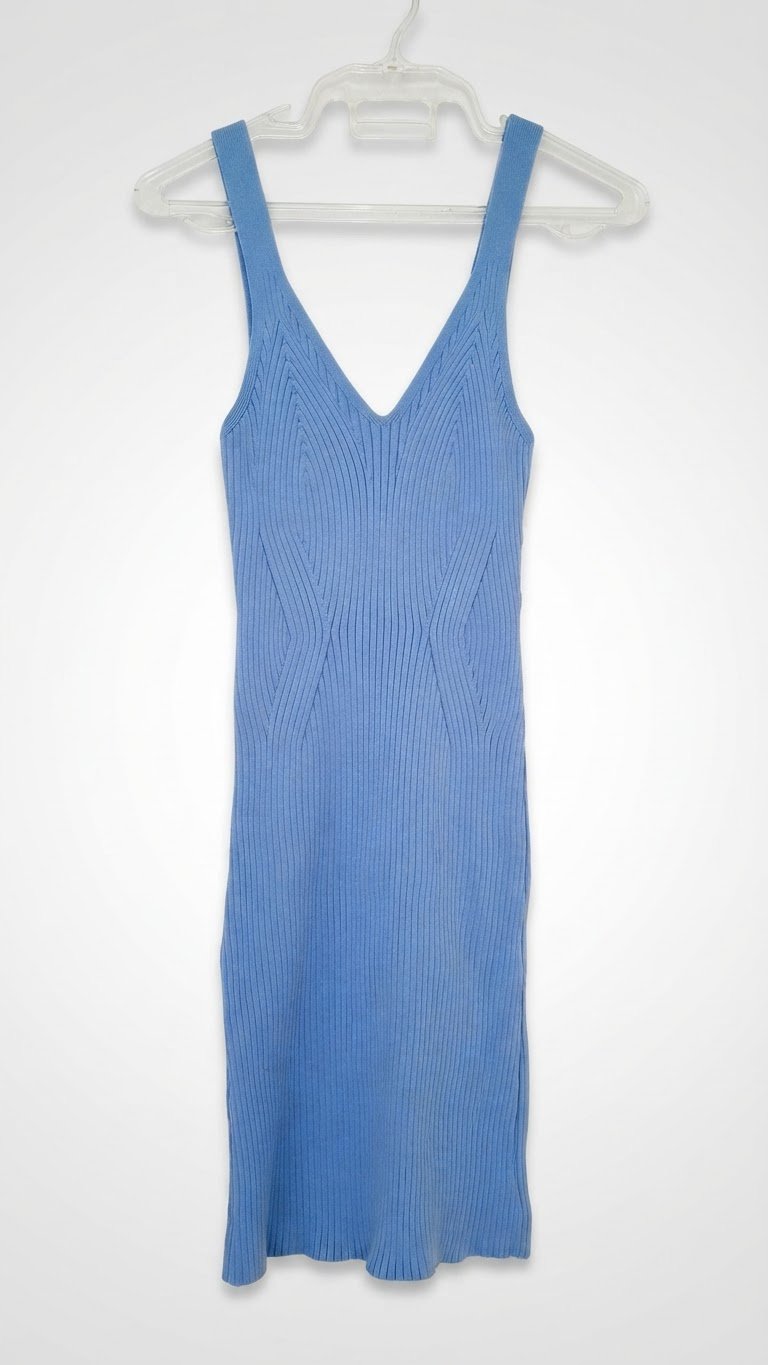 Robe ajusté bleu ciel