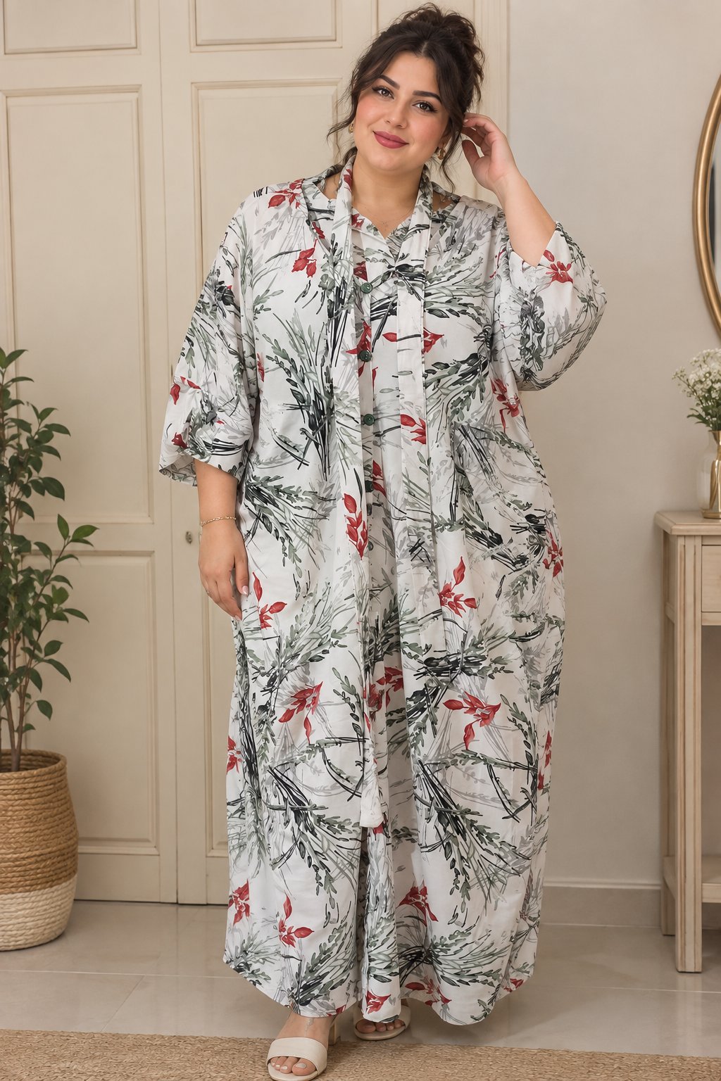 Robe effet satiné