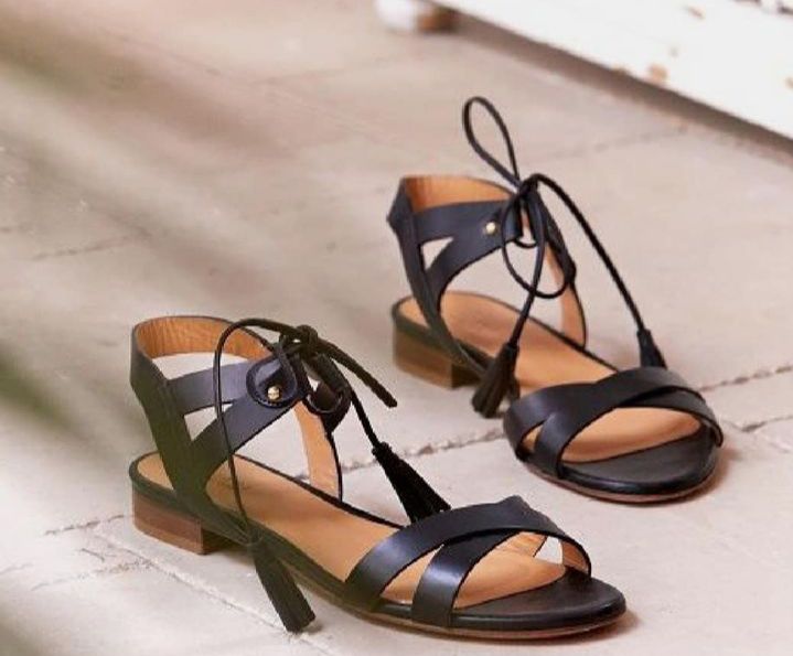 sandale cuir 100%