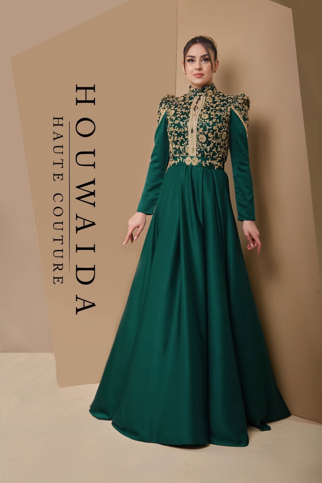 Robe soirée voilée 