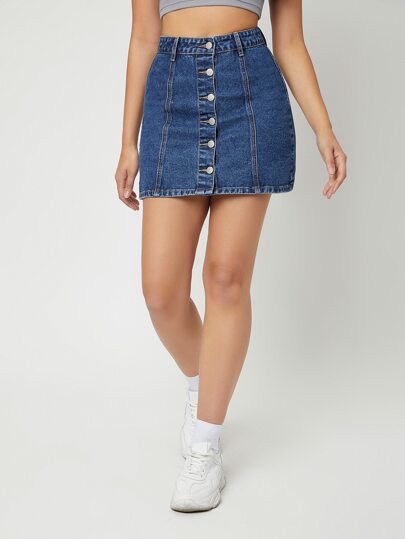 Jupe jean MANGO
