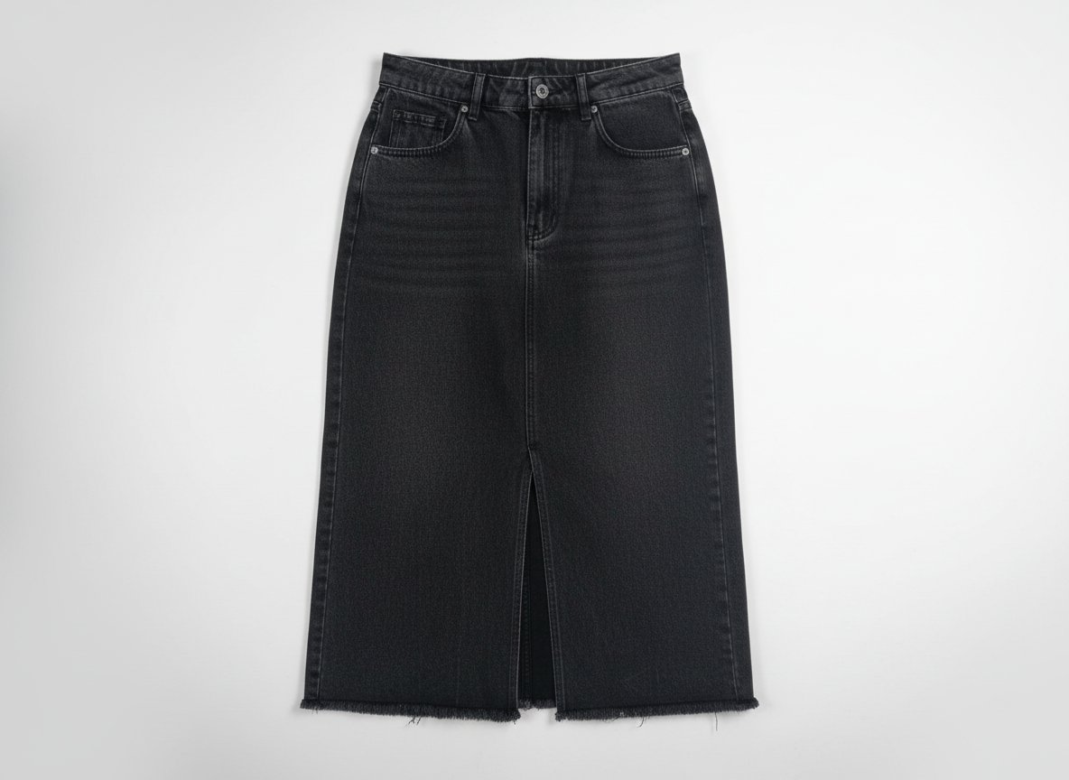 Jupe noir avec fente 