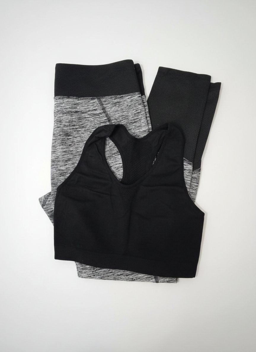 Legging noir blanc Abercombie et haut sans marque