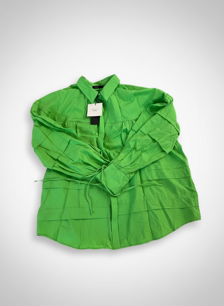 Chemise longue vert oversize