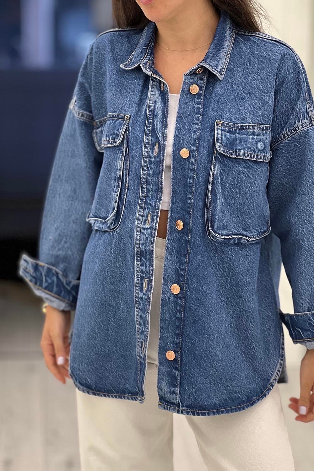 Surchemise en jean stylée