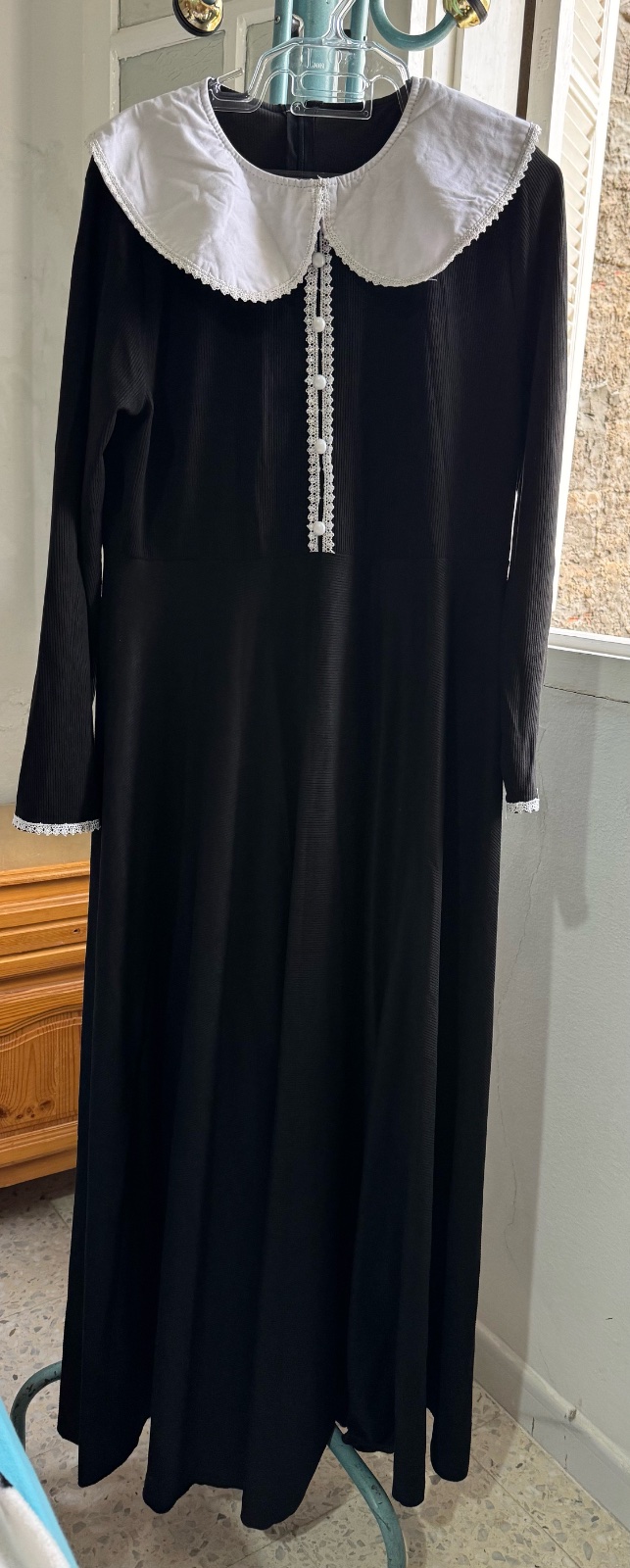 Robe Noir en velours importé