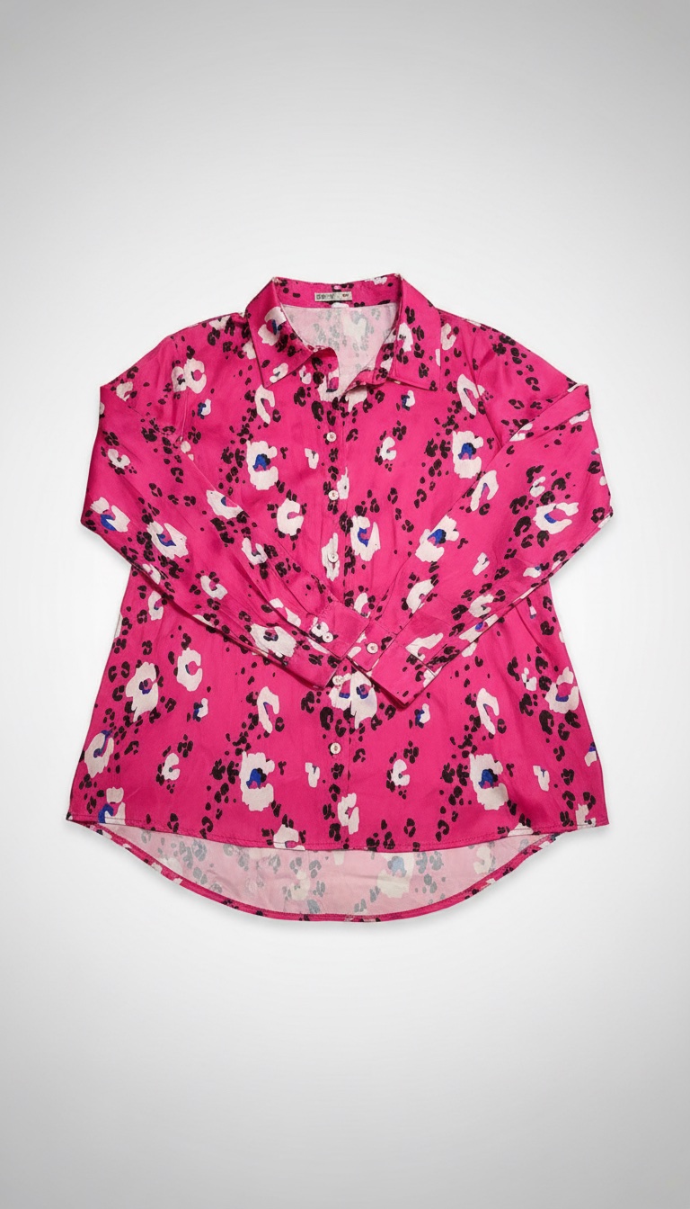 Chemise imprimé satinée