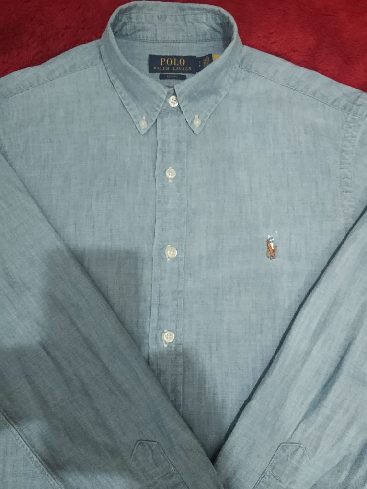 Chemise pour homme manches longues coupe slim 