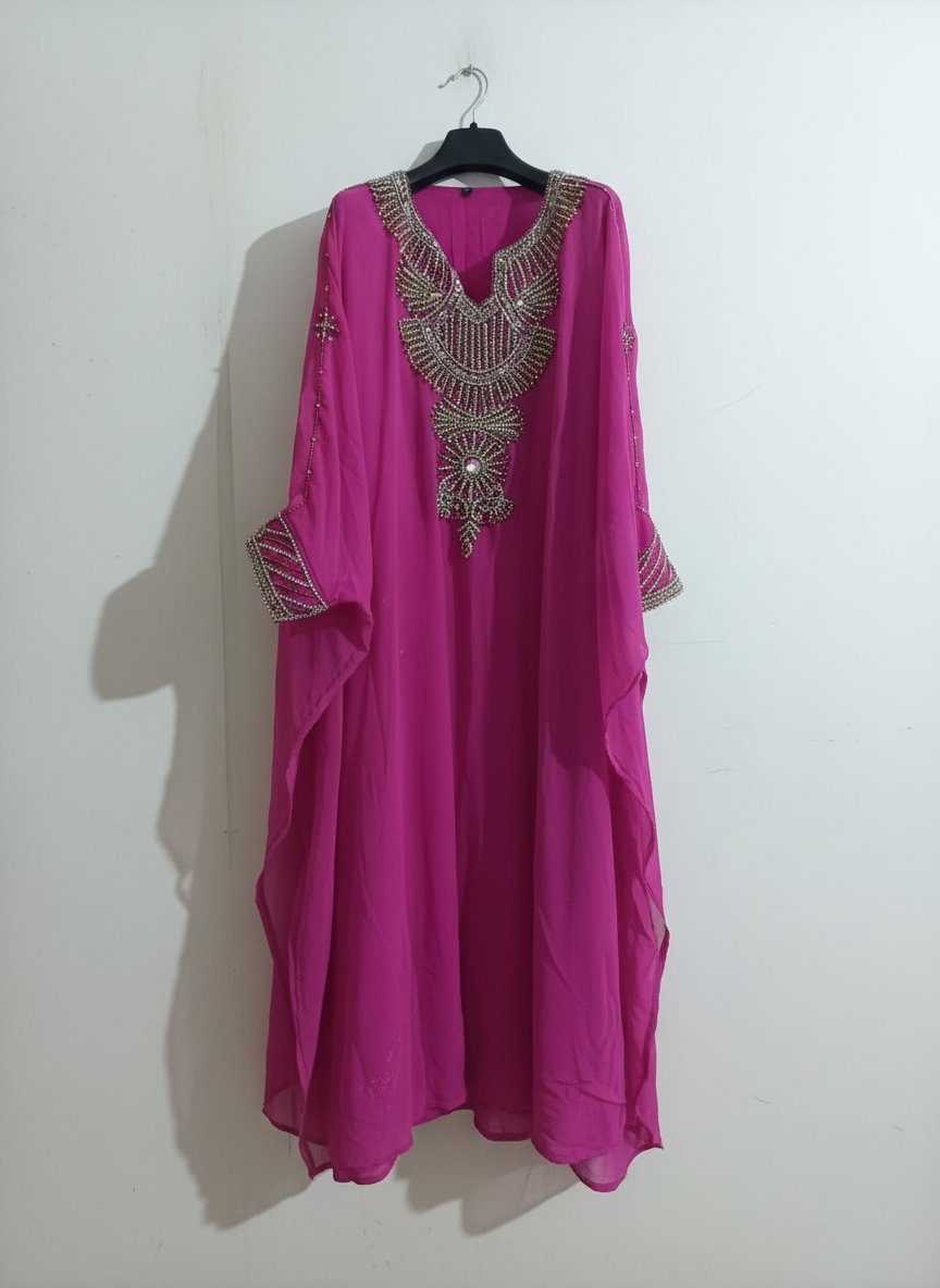 Caftan soirée rose 
