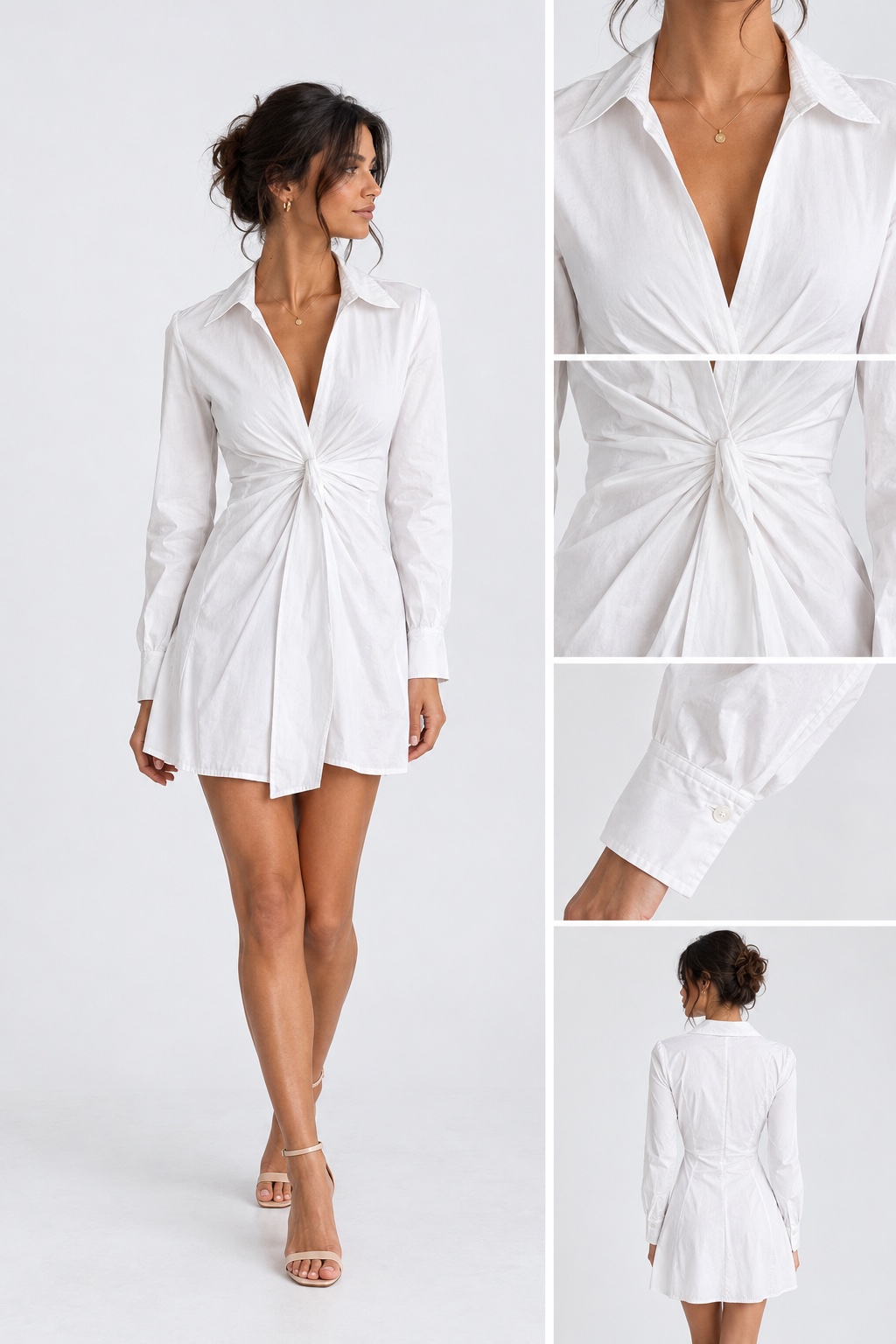Robe chemise blanche Zara 