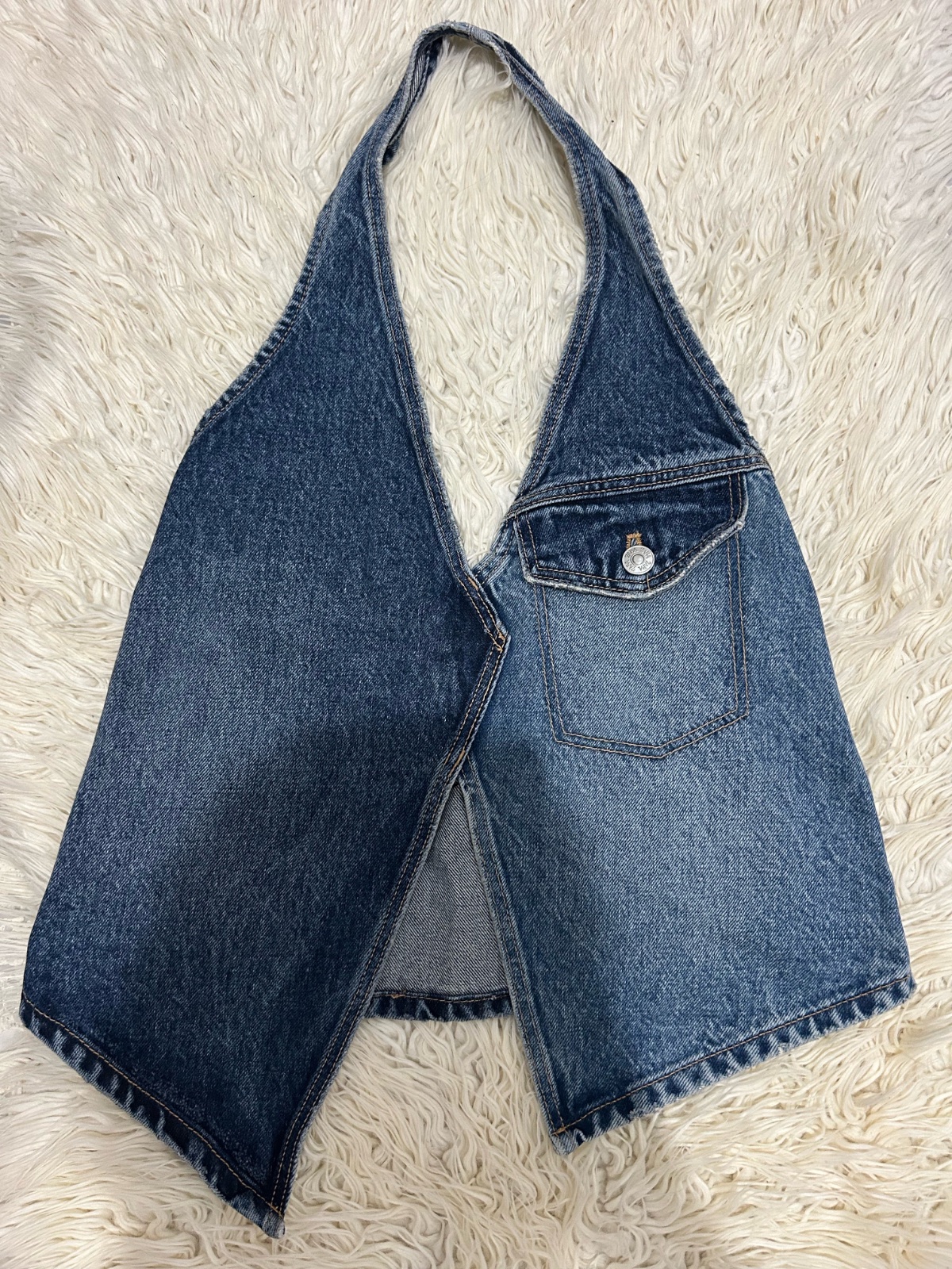 Top Corset Denim ZARA - Upcycling Vibes 💙✨