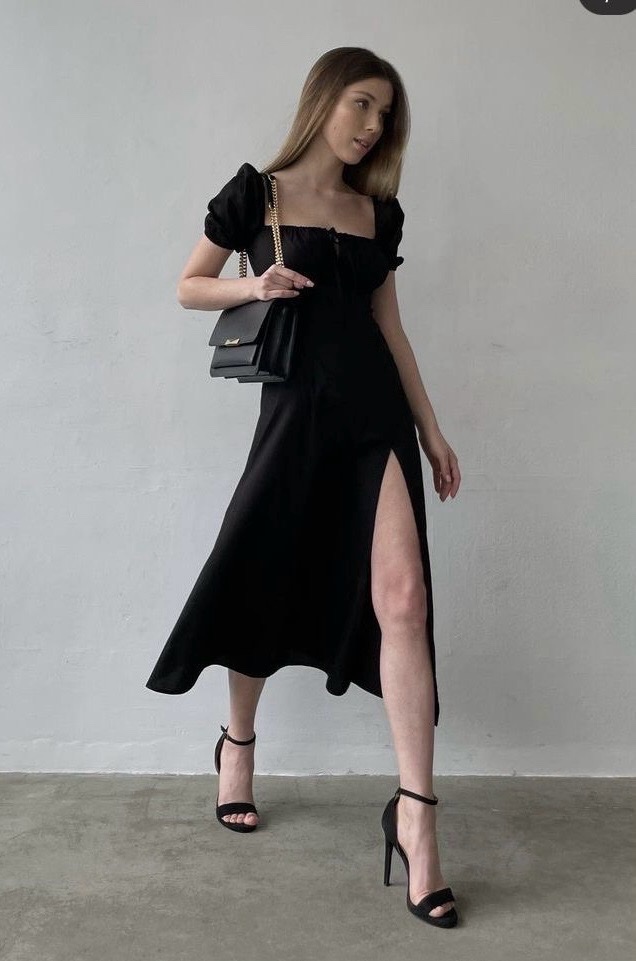 Robe avec fente Portée 1 fois 