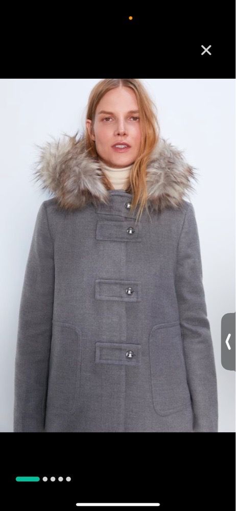 manteau zara porté une seule fois 