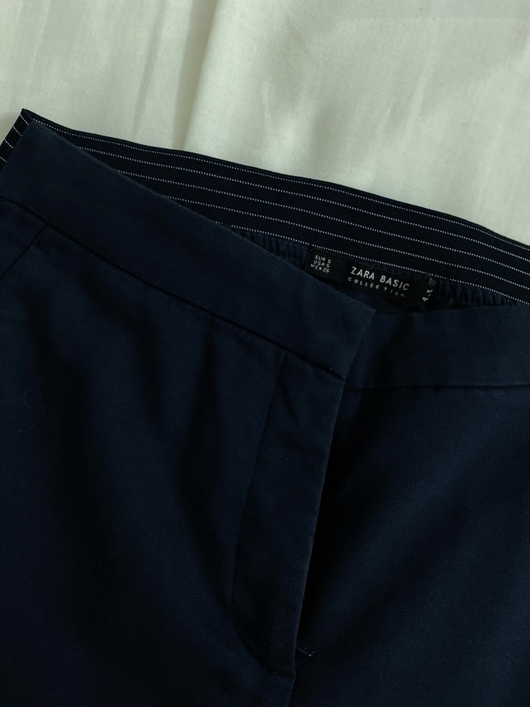 pantallon bleu nuit zara neuf!!