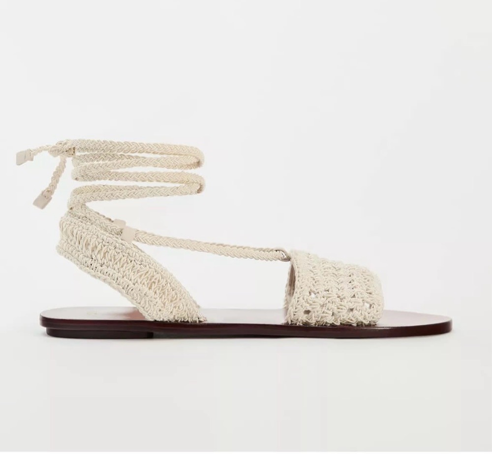 Sandales crochet zara neuf avec etiquette