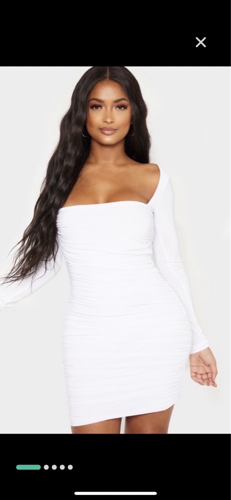 robe blanche pretty little things neuf