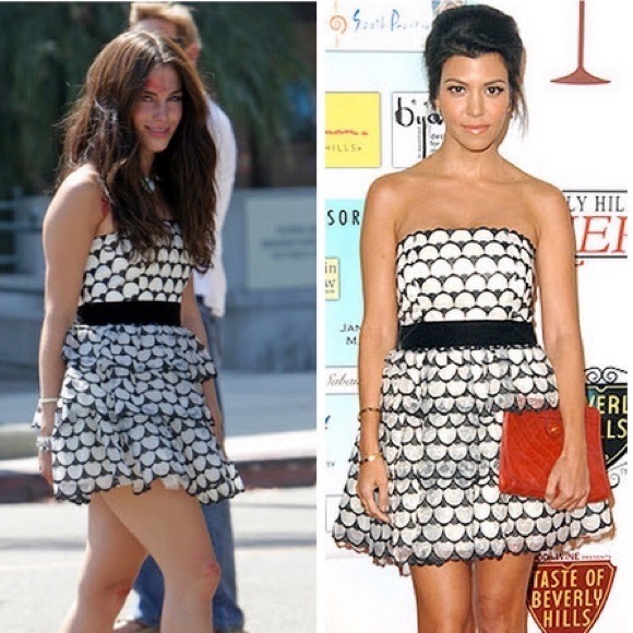 robe bustier corset porté par kourtney kardashian