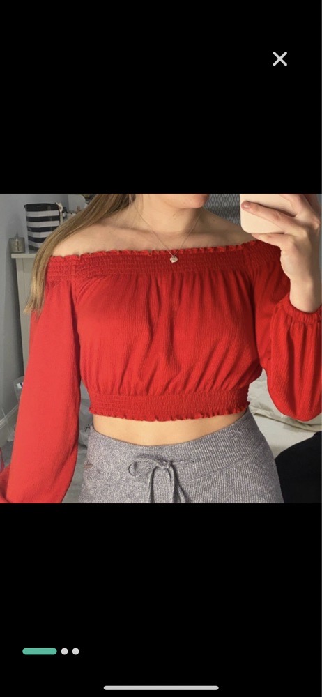 top rouge H&M 