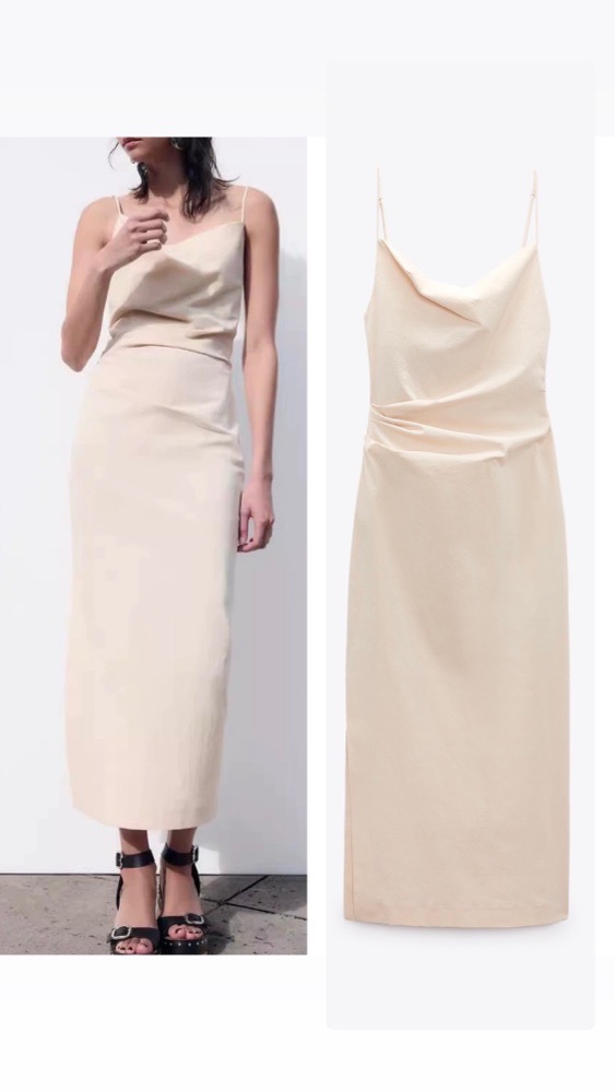 robe zara avec etiquette