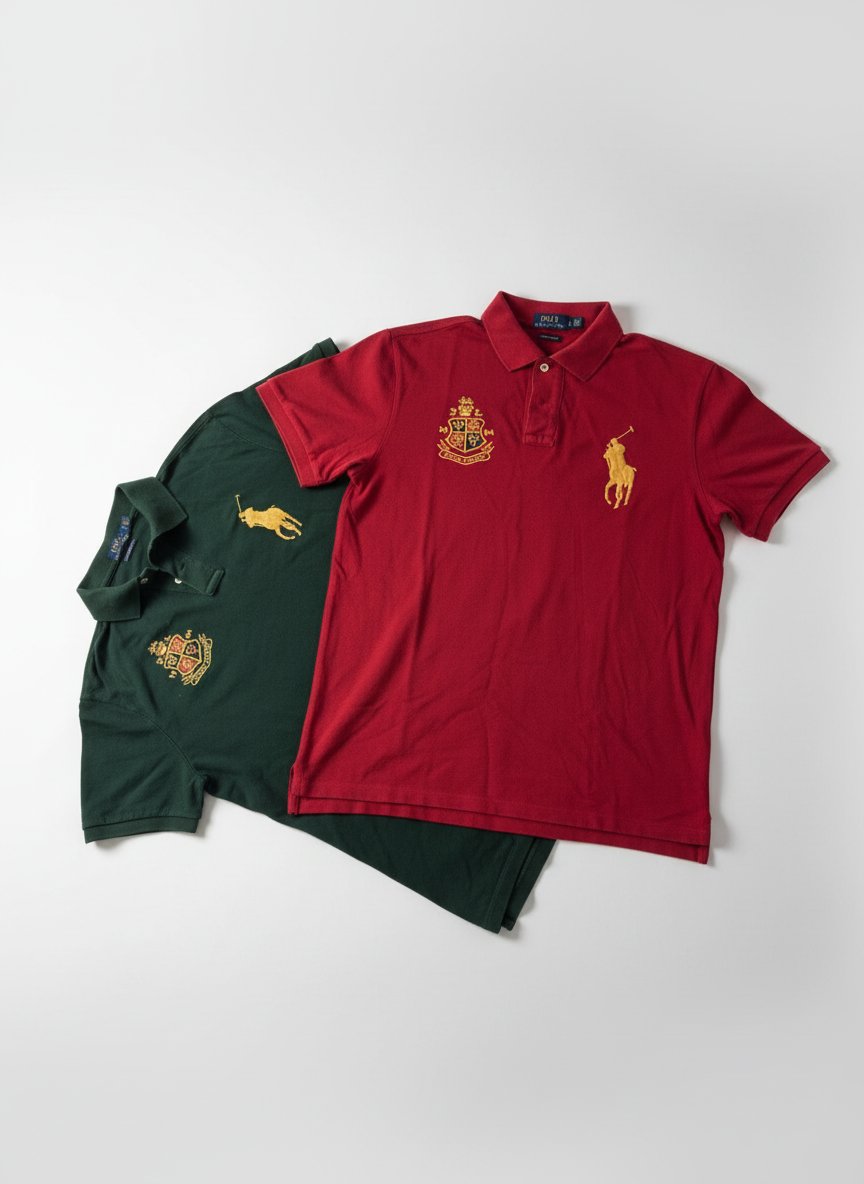 2 T shirts marque polo originale taille L