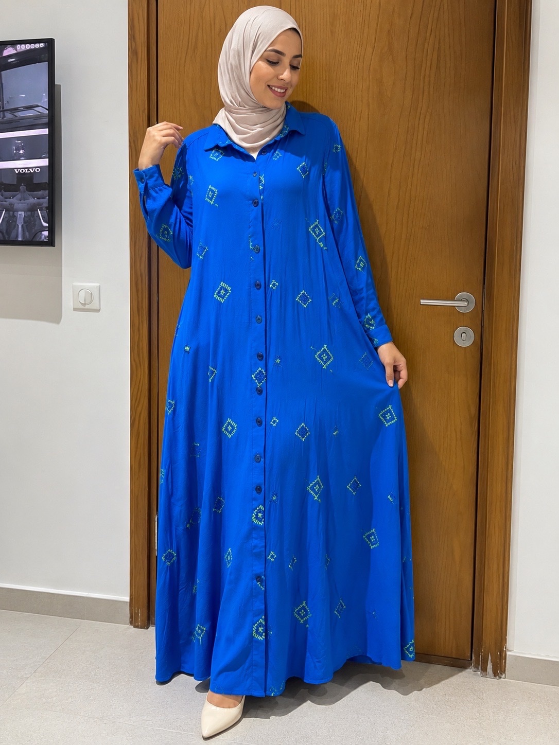 Robe chemise fibrane T40