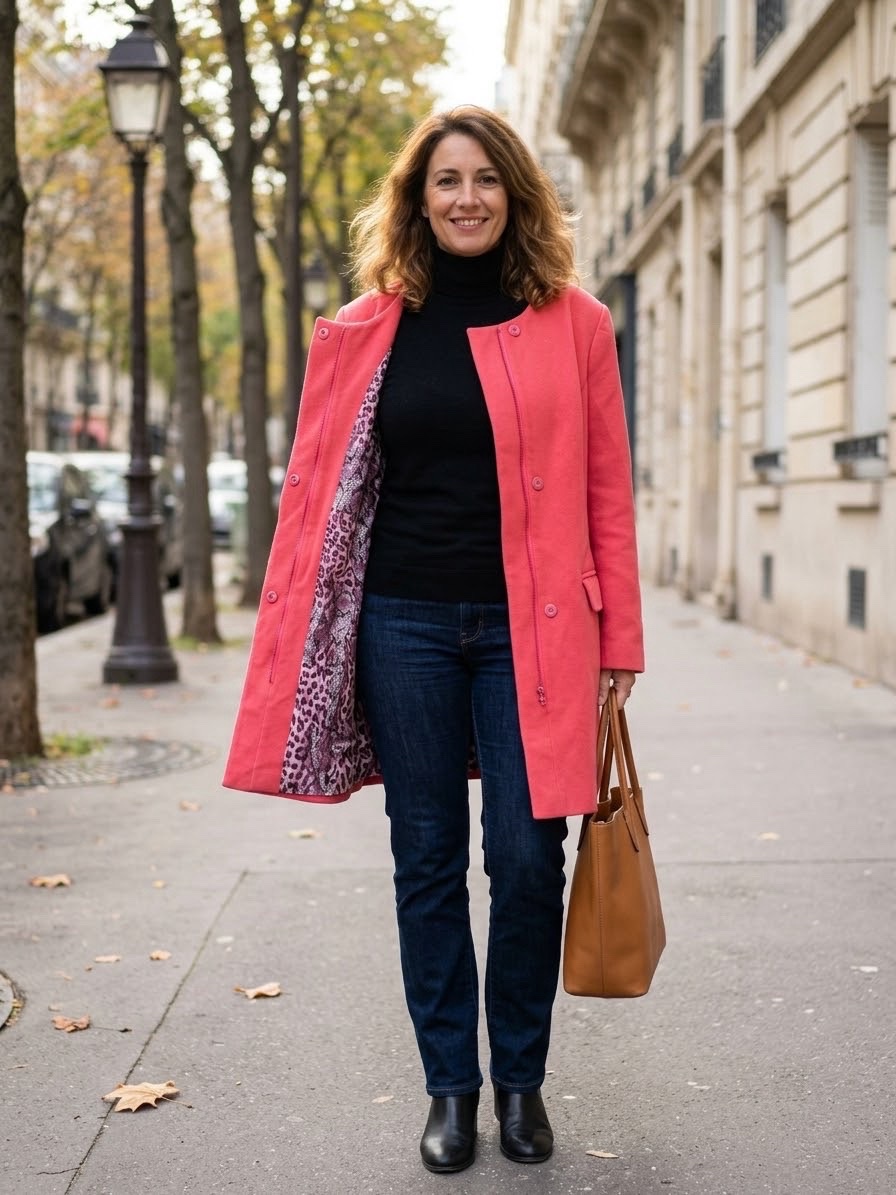 Manteau rose