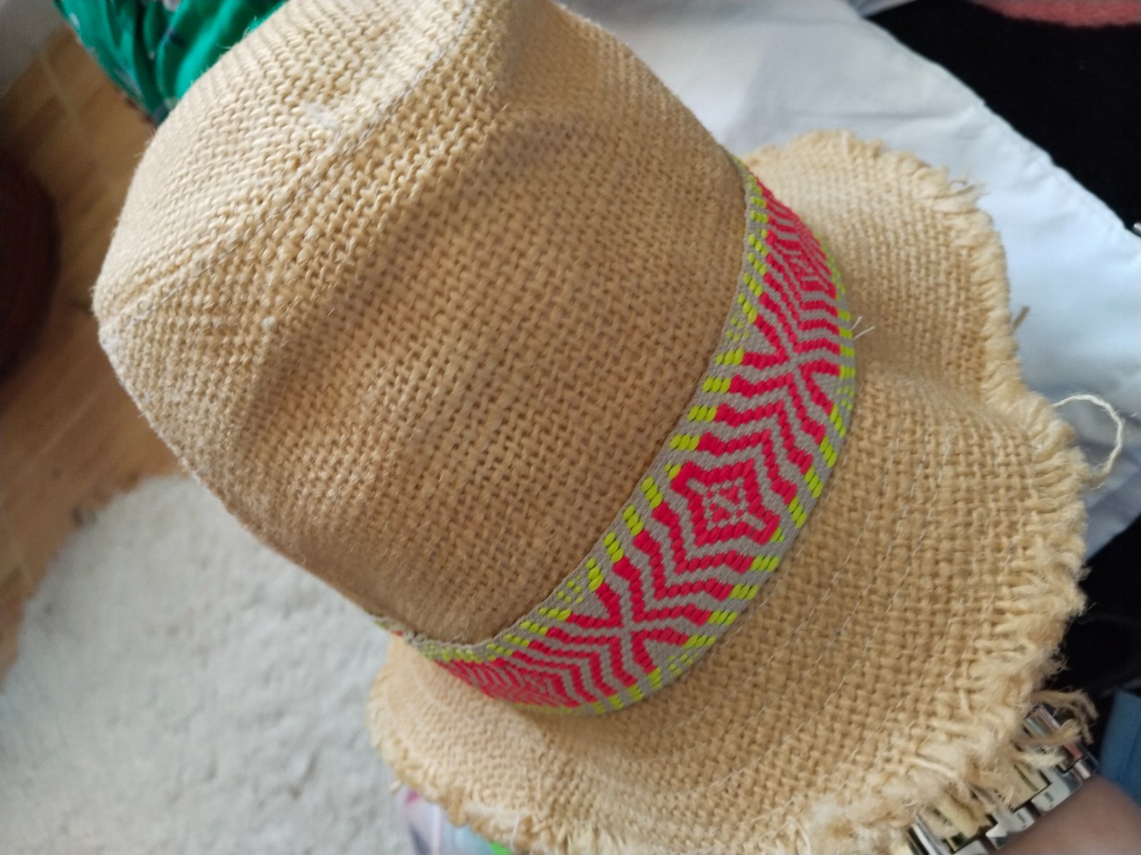 Chapeau rafia naturel