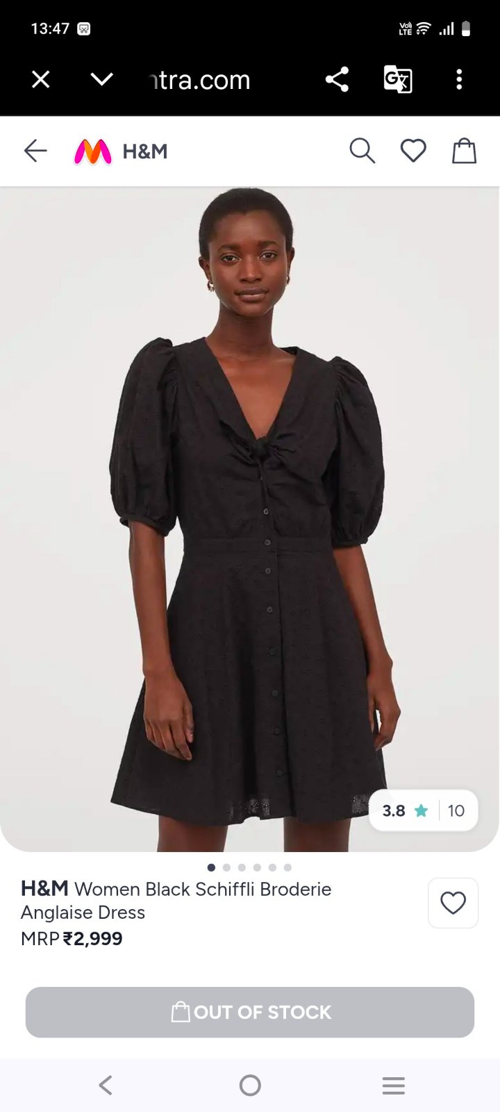 Robe brodée Hm