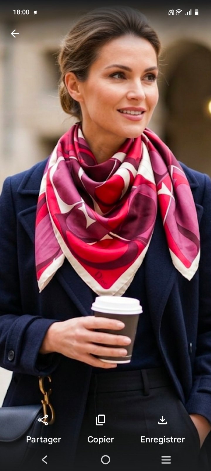 Foulard en soie christian Dior 