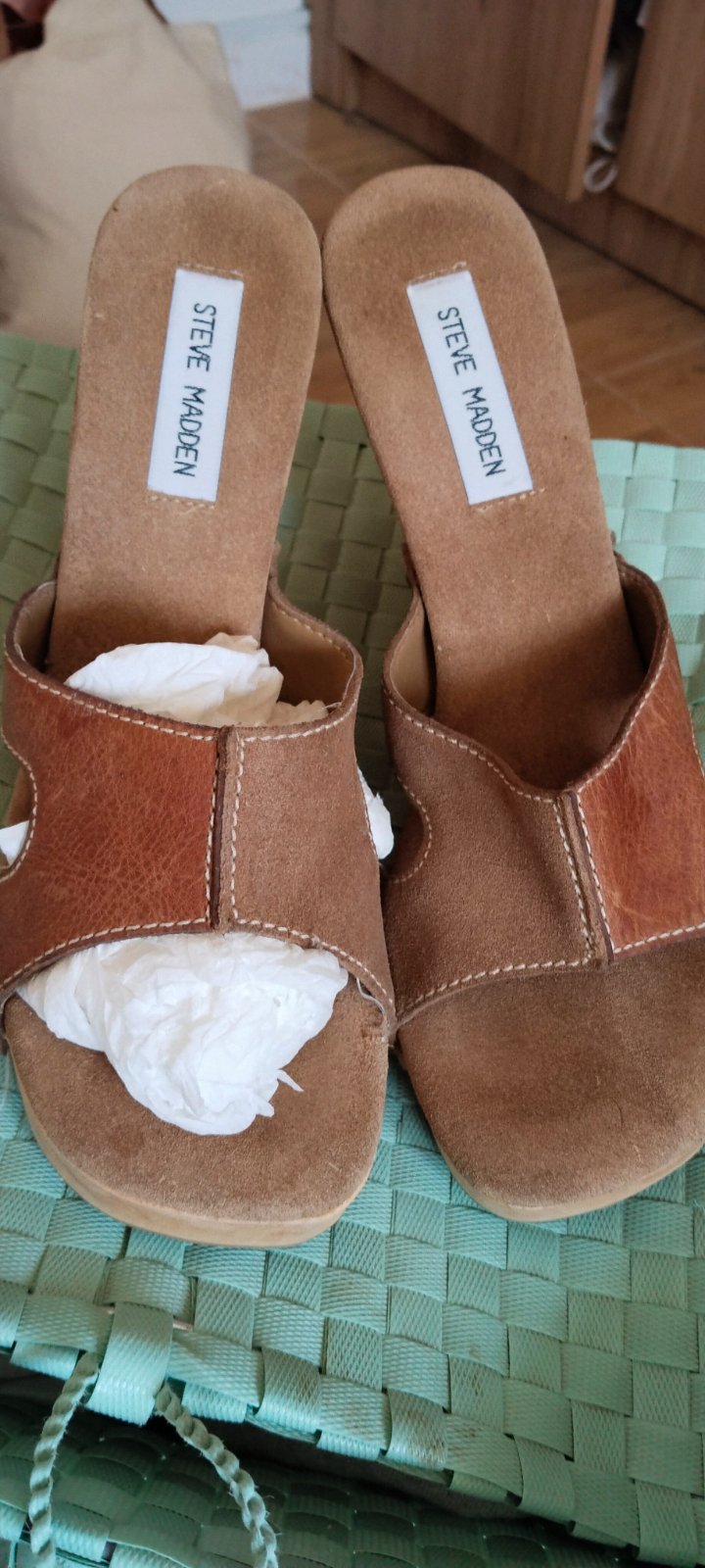 Mules Steve Madden véritable cuir 