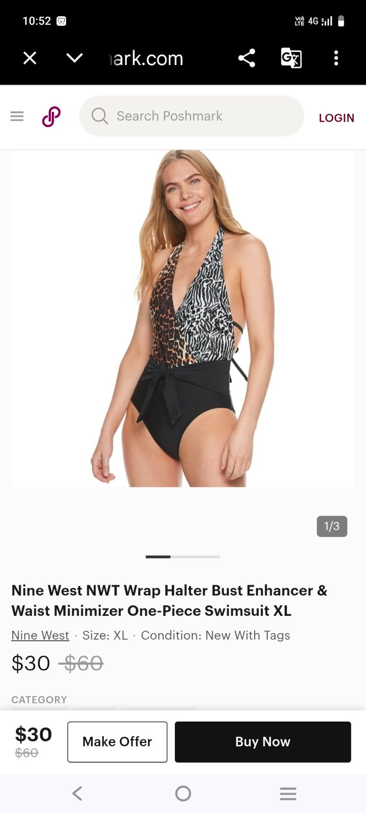 Maillot de bain nine west taille L