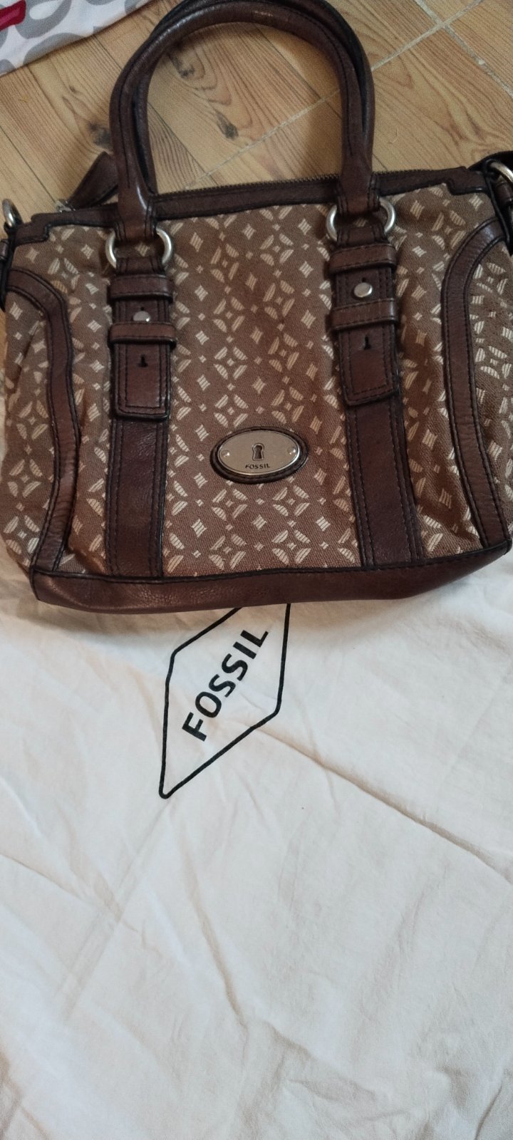 Sac à main en cuir véritable Fossil 